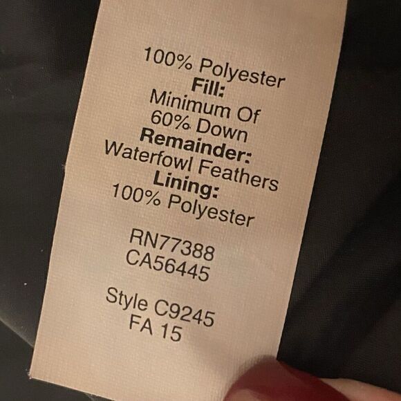 J. Crew Quilted Feather Down Double Zip Vest Charcoal Grey Womens XS - Picture 9 of 9